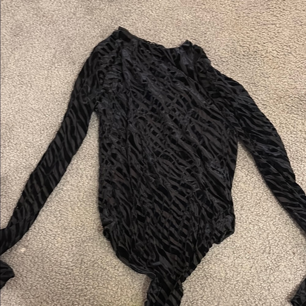 Black Long Sleeve Women's Top